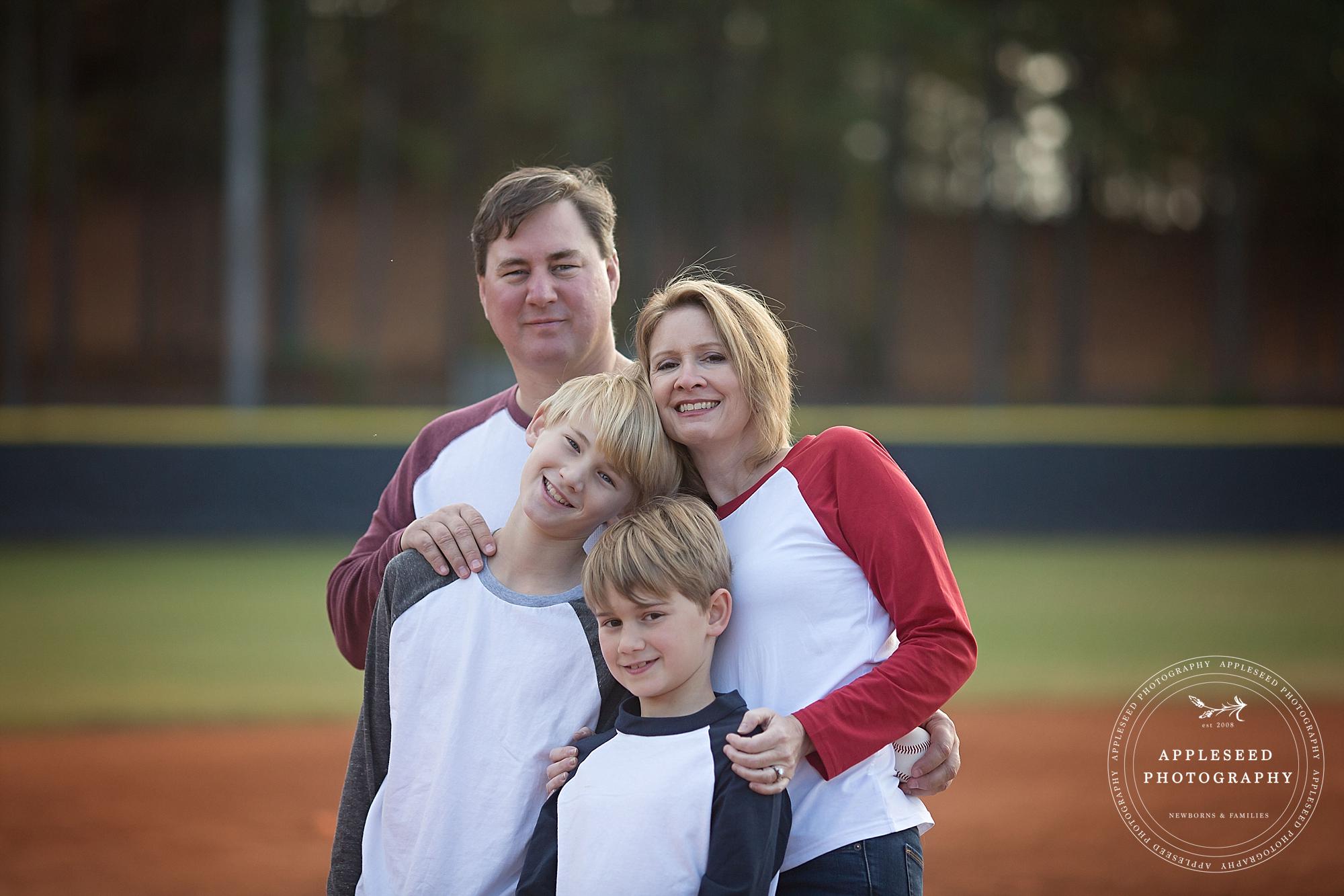 Atlanta Family Photographer | Baseball Field Session